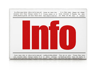 Image showing Information concept: newspaper headline Info