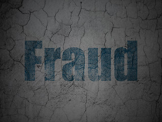 Image showing Security concept: Fraud on grunge wall background