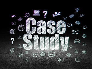 Image showing Learning concept: Case Study in grunge dark room