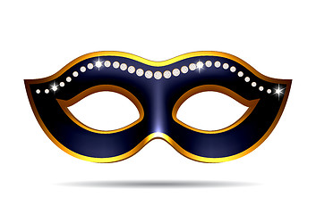 Image showing Black carnival mask