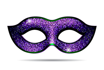 Image showing Violet shining carnival mask