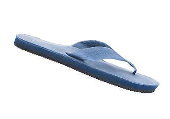 Image showing blue sandals/flip flops