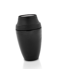 Image showing black Steel thermos