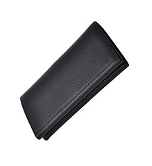 Image showing Modern black wallet isolated on white background