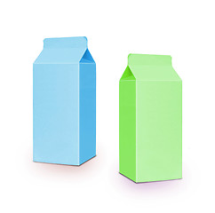 Image showing milk boxes per half liter