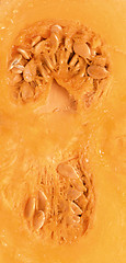 Image showing Orange pumpkin on white background