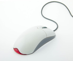 Image showing computer mouse with cable