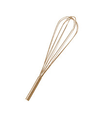 Image showing Stainless steel whisk isolated