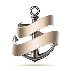 Image showing Anchor emblem, vector