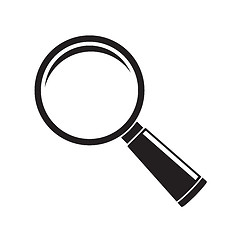 Image showing Magnifier glass icon isolated on white background