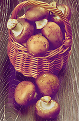 Image showing Raw Portabello Mushrooms