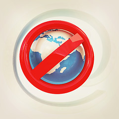 Image showing Global e-mail protection with prohibition of spam. 3D illustrati