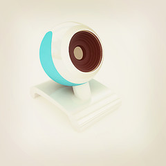 Image showing Web-cam. 3D illustration. Vintage style.