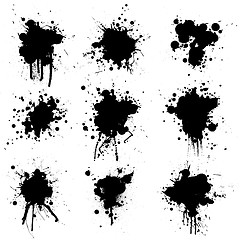 Image showing collection ink splat