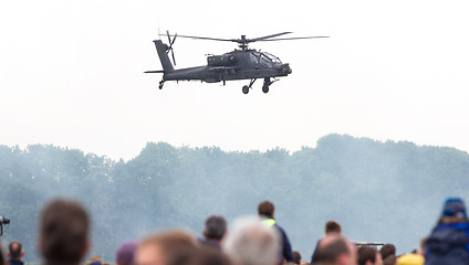 Image showing LEEUWARDEN, THE NETHERLANDS - JUN 11, 2016: Boeing AH-64 Apache 