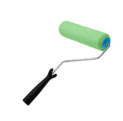 Image showing Green paint roller