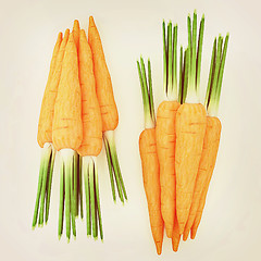 Image showing Heap of carrots