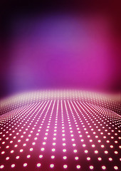 Image showing Light path to infinity on a pink. 3D illustration. Vintage style