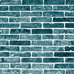 Image showing Turquoise Bricks Background