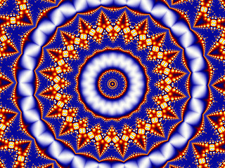 Image showing blue and orange design