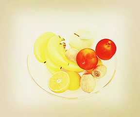 Image showing Citrus. 3D illustration. Vintage style.