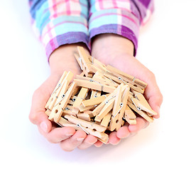 Image showing  clothespins