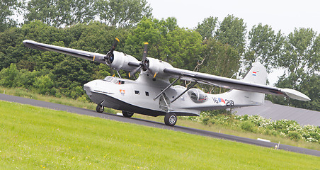 Image showing LEEUWARDEN, NETHERLANDS - JUNE 10: Consolidated PBY Catalina in 