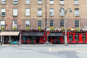 Image showing building with bar or pub on street of Dublin city