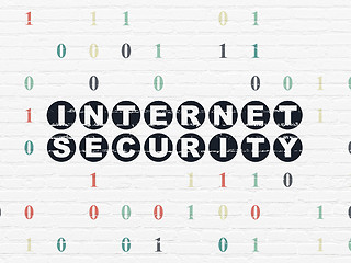 Image showing Privacy concept: Internet Security on wall background