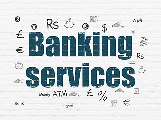 Image showing Money concept: Banking Services on wall background