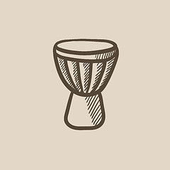 Image showing Timpani sketch icon.