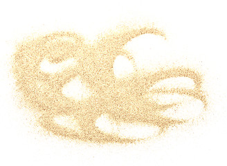 Image showing sand on white