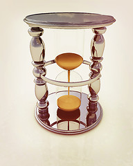 Image showing Handglass. 3D illustration. Vintage style.