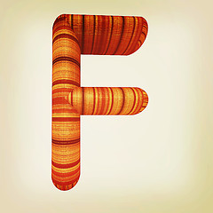 Image showing Wooden Alphabet. Letter \