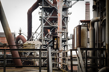 Image showing Old industry buildings at the Landschaftspark Duisburg