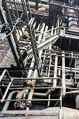 Image showing Details of old industry buildings at the Landschaftspark Duisburg