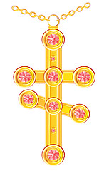 Image showing Cross from gild