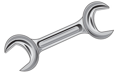 Image showing Wrench on white background