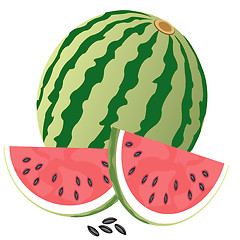 Image showing Ripe watermelon