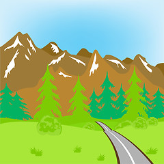 Image showing Road in mountains