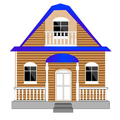 Image showing Small house on white background