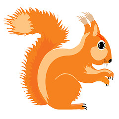 Image showing Illustration of the squirrel
