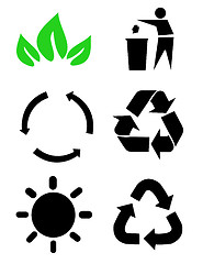 Image showing Environmental conservation symbols