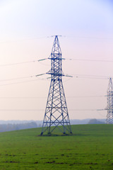 Image showing High-voltage power poles