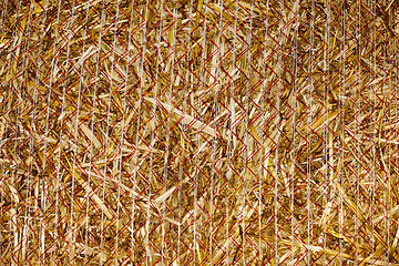 Image showing stack of straw in the field