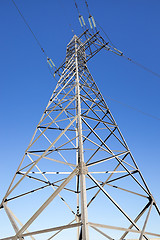 Image showing High-voltage power poles