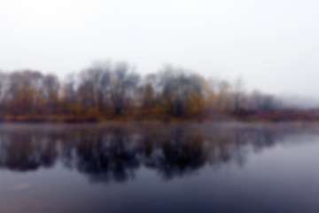 Image showing Autumn Park, overcast