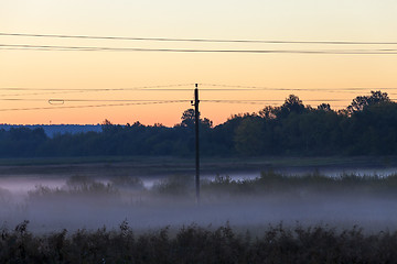 Image showing High-voltage power poles