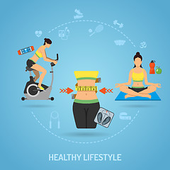 Image showing Healthy Lifestyle and Fitness Concept