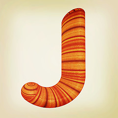 Image showing Wooden Alphabet. Letter \